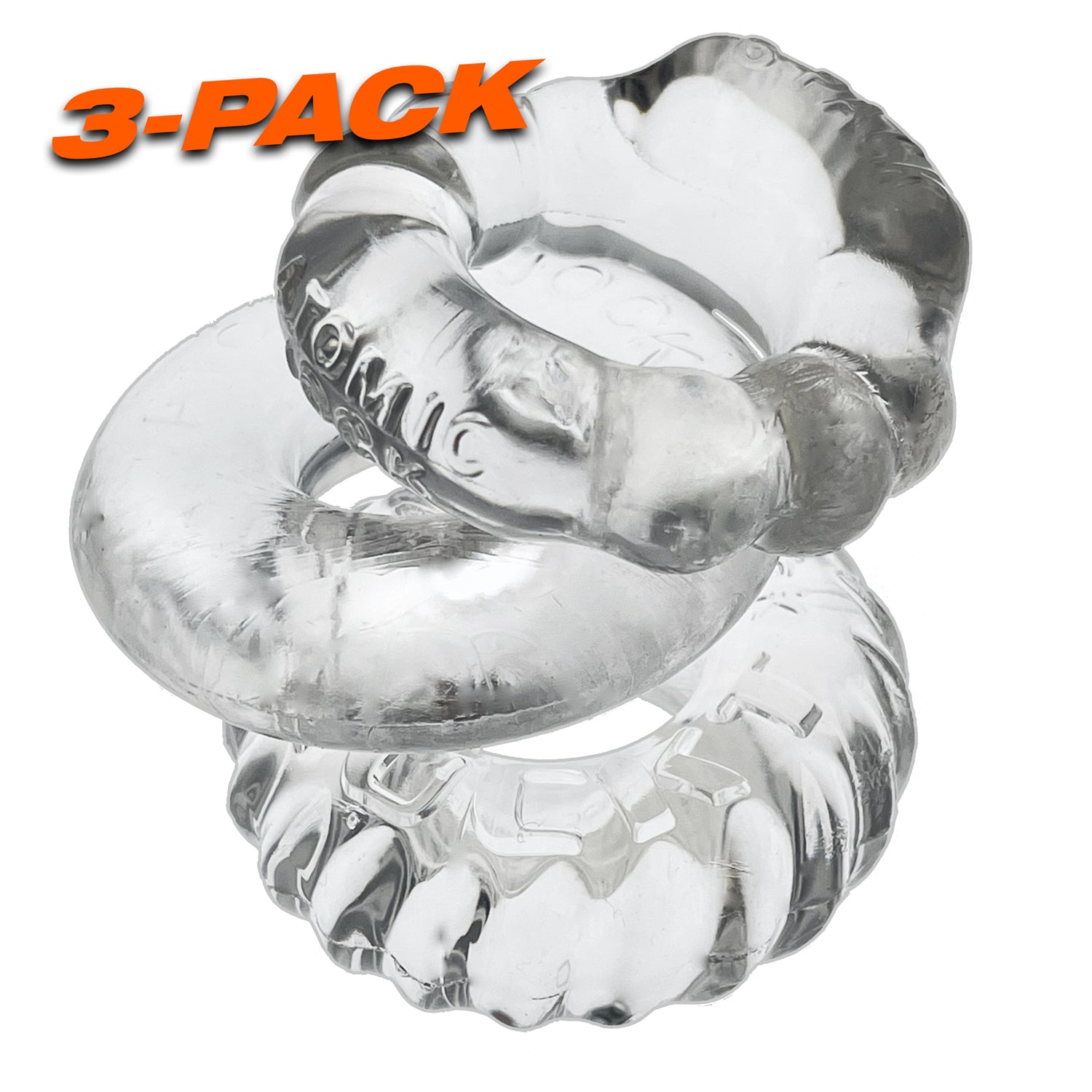 Bonemaker 3-Pack Boner Rings - Clear - Not Very Vanilla