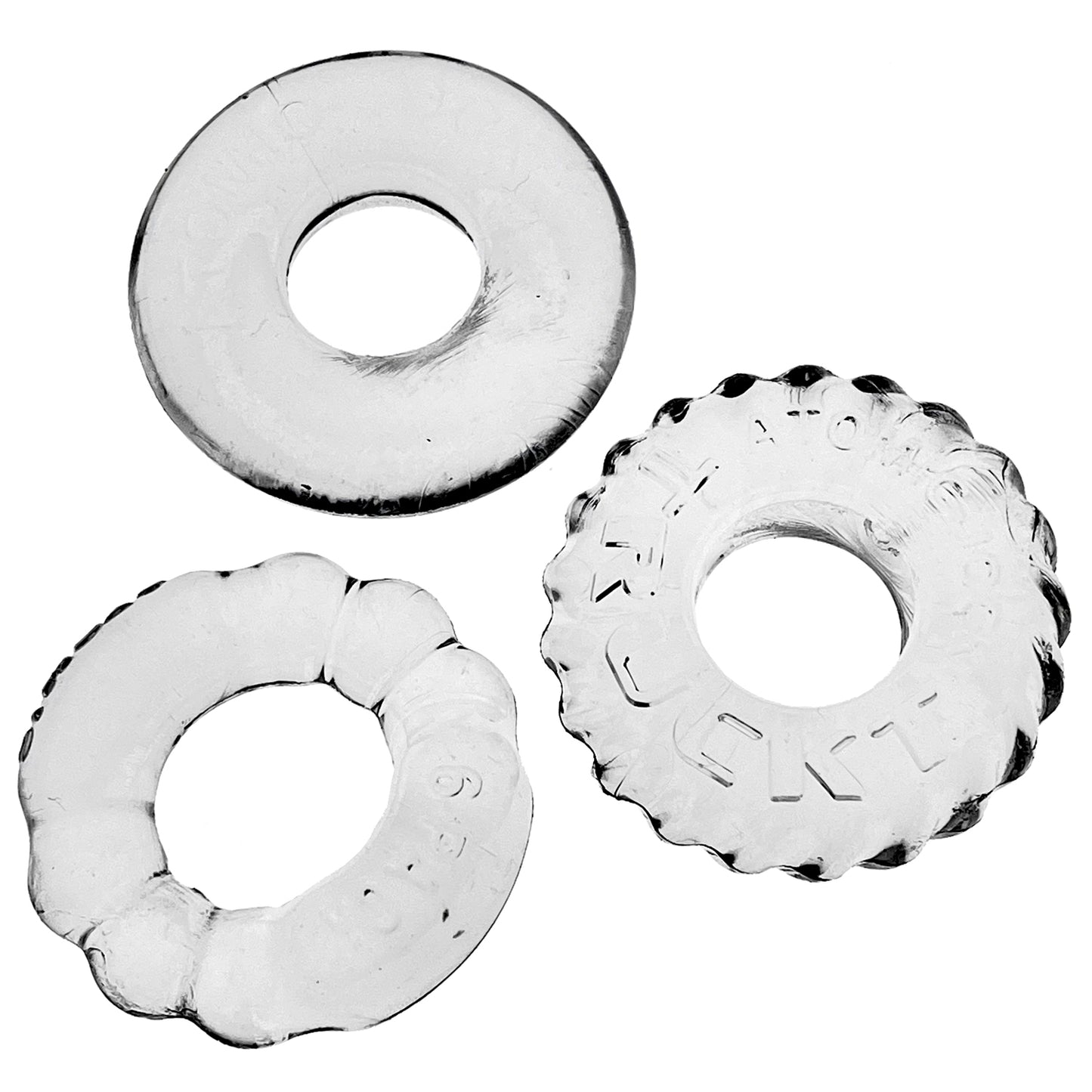 Bonemaker 3-Pack Boner Rings - Clear - Not Very Vanilla