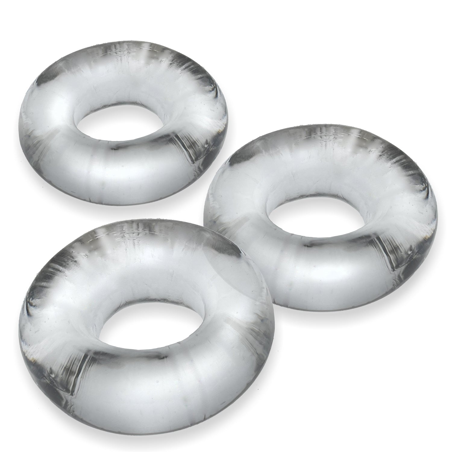 Fat Willy 3-Pack Jumbo C-Rings - Clear - Not Very Vanilla