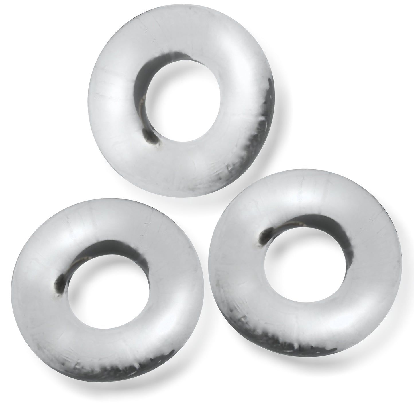 Fat Willy 3-Pack Jumbo C-Rings - Clear - Not Very Vanilla