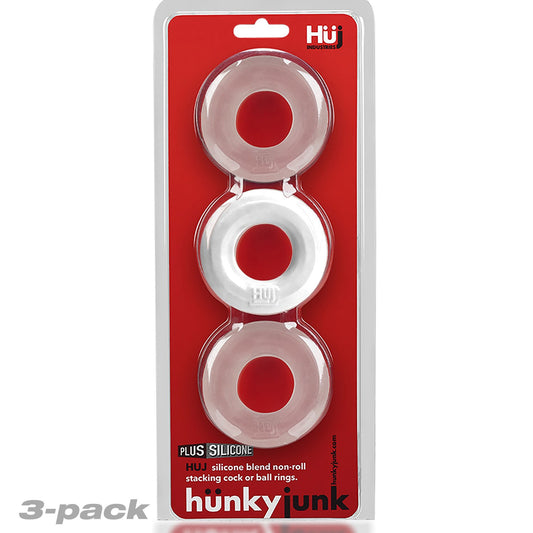 Huj3 C-Ring 3-Pack - White / Clear Ice - Not Very Vanilla