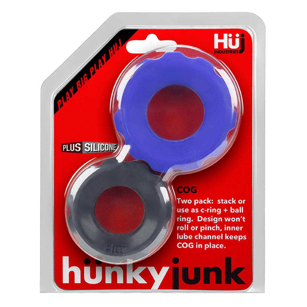 Hunkyjunk Cog 2 - Size C-Ring - Cobalt / Tar - Not Very Vanilla