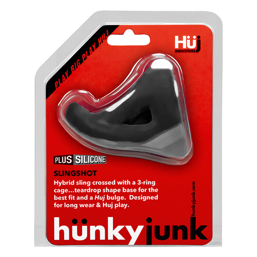 Hunkyjunk Slingshot 3 Ring Teardrop - Tar - Not Very Vanilla