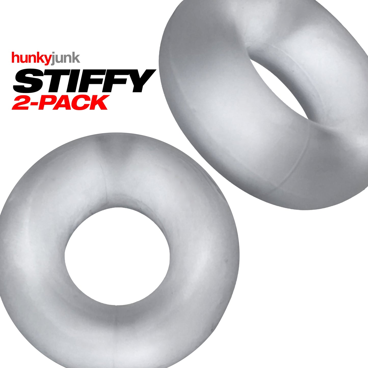 Stiffy 2-Pack Bulge-Rings - Clear Ice - Not Very Vanilla