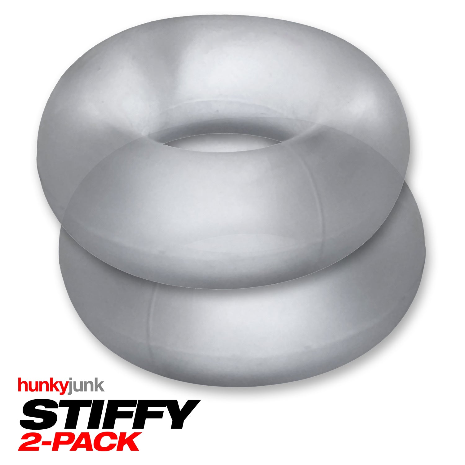 Stiffy 2-Pack Bulge-Rings - Clear Ice - Not Very Vanilla