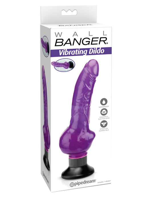 Wall Banger - Vibrating Dildo - Purple - Not Very Vanilla