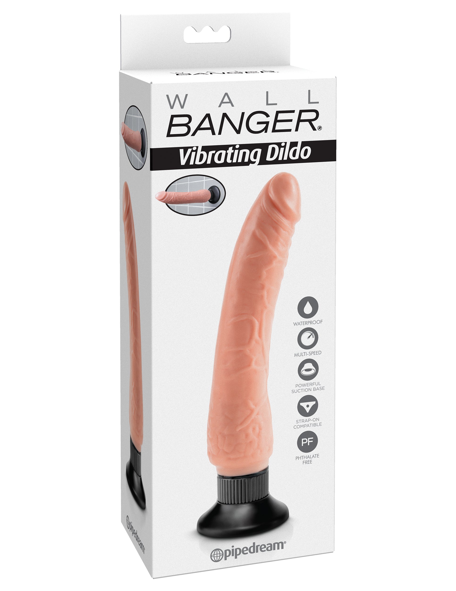 Wall Banger - Vibrating Dildo - Beige - Not Very Vanilla