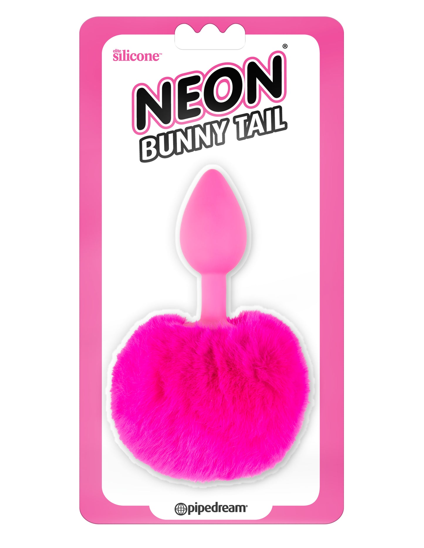 Neon Bunny Tail - Pink - Not Very Vanilla