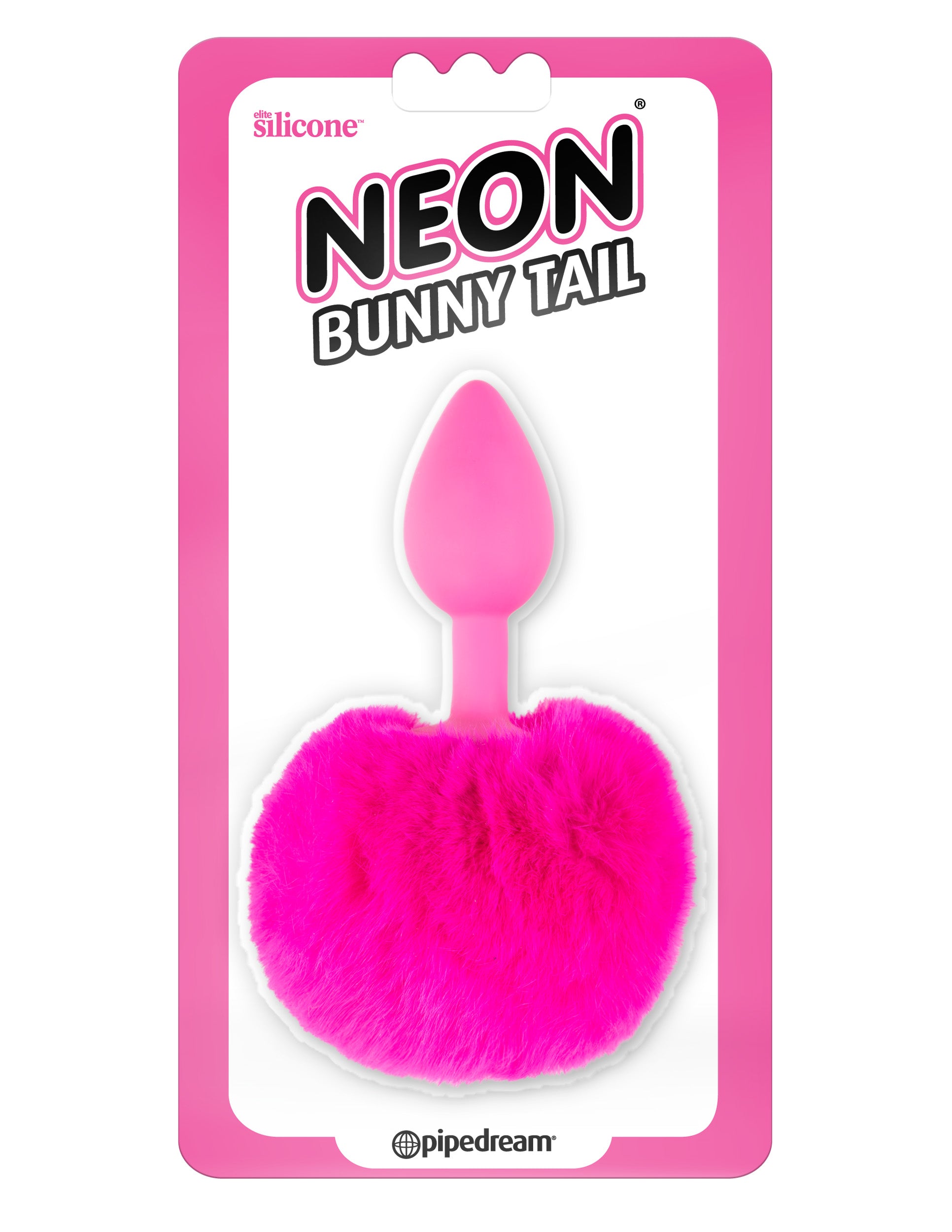 Neon Bunny Tail - Pink - Not Very Vanilla