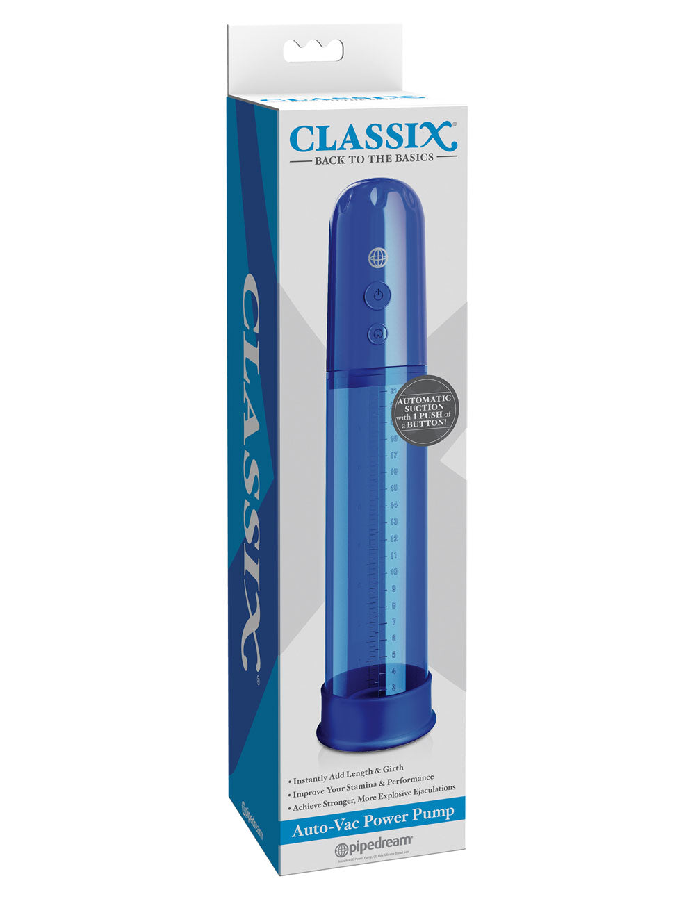 Classix Auto-Vac Power Pump - Blue - Not Very Vanilla