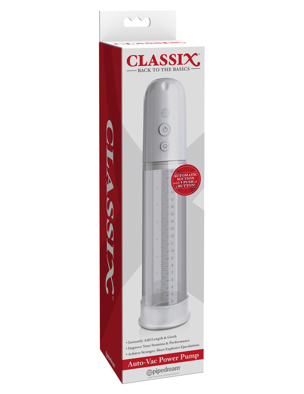 Classix Auto-Vac Power Pump - White - Not Very Vanilla