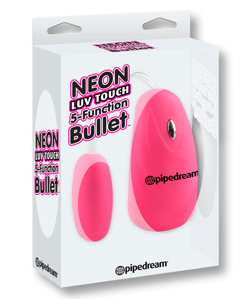 Neon Luv Touch 5 Function Bullet - Pink - Not Very Vanilla