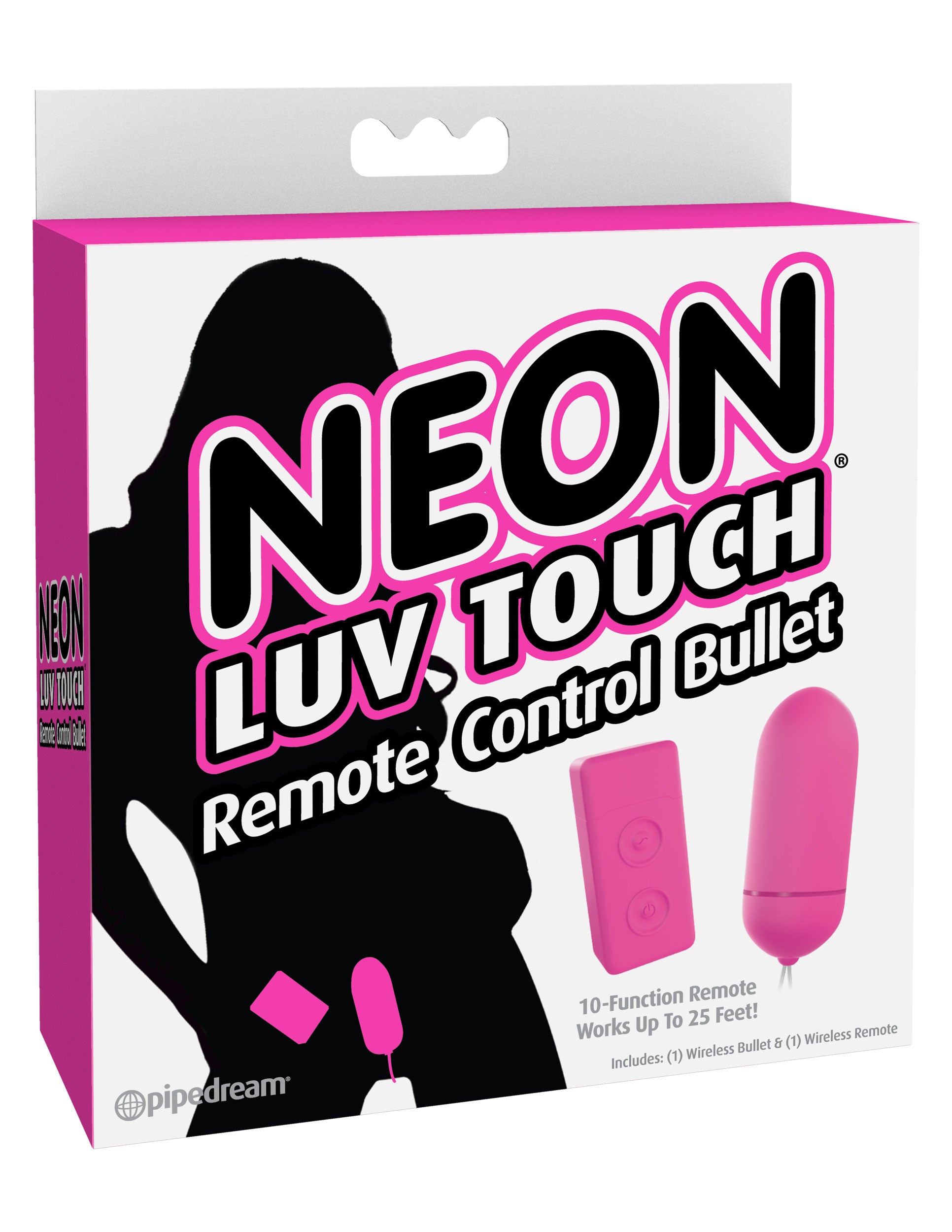 Neon Luv Touch Remote Control Bullet - Pink - Not Very Vanilla