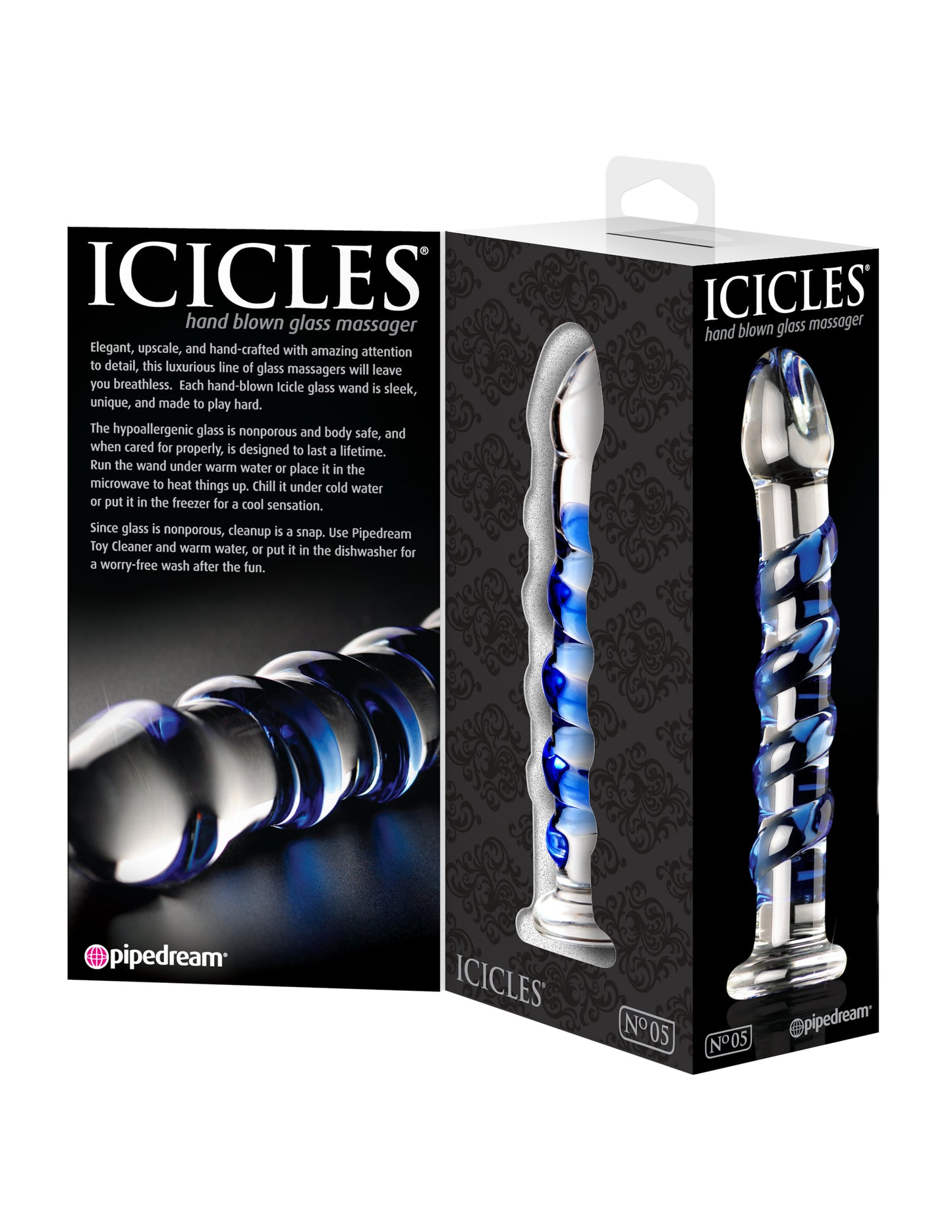 Icicles No. 5 - Clear / Blue - Not Very Vanilla