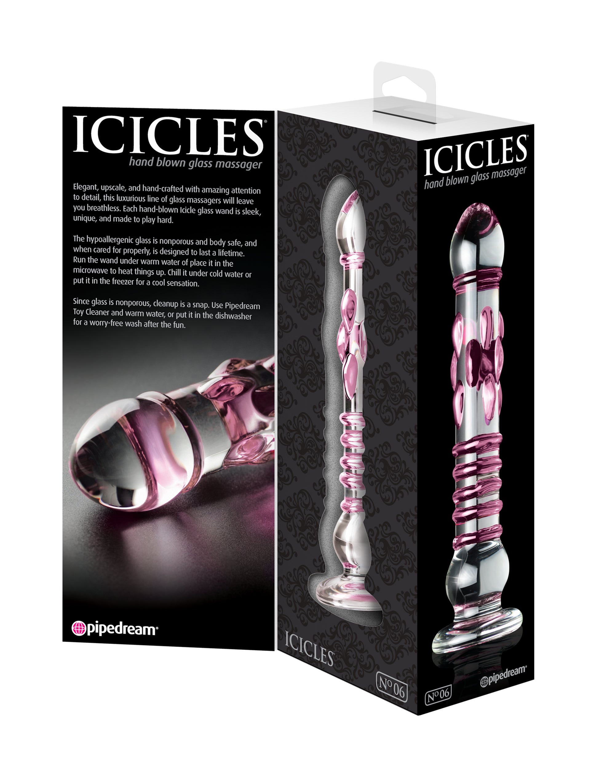 Icicles No. 6 - Clear / Pink - Not Very Vanilla