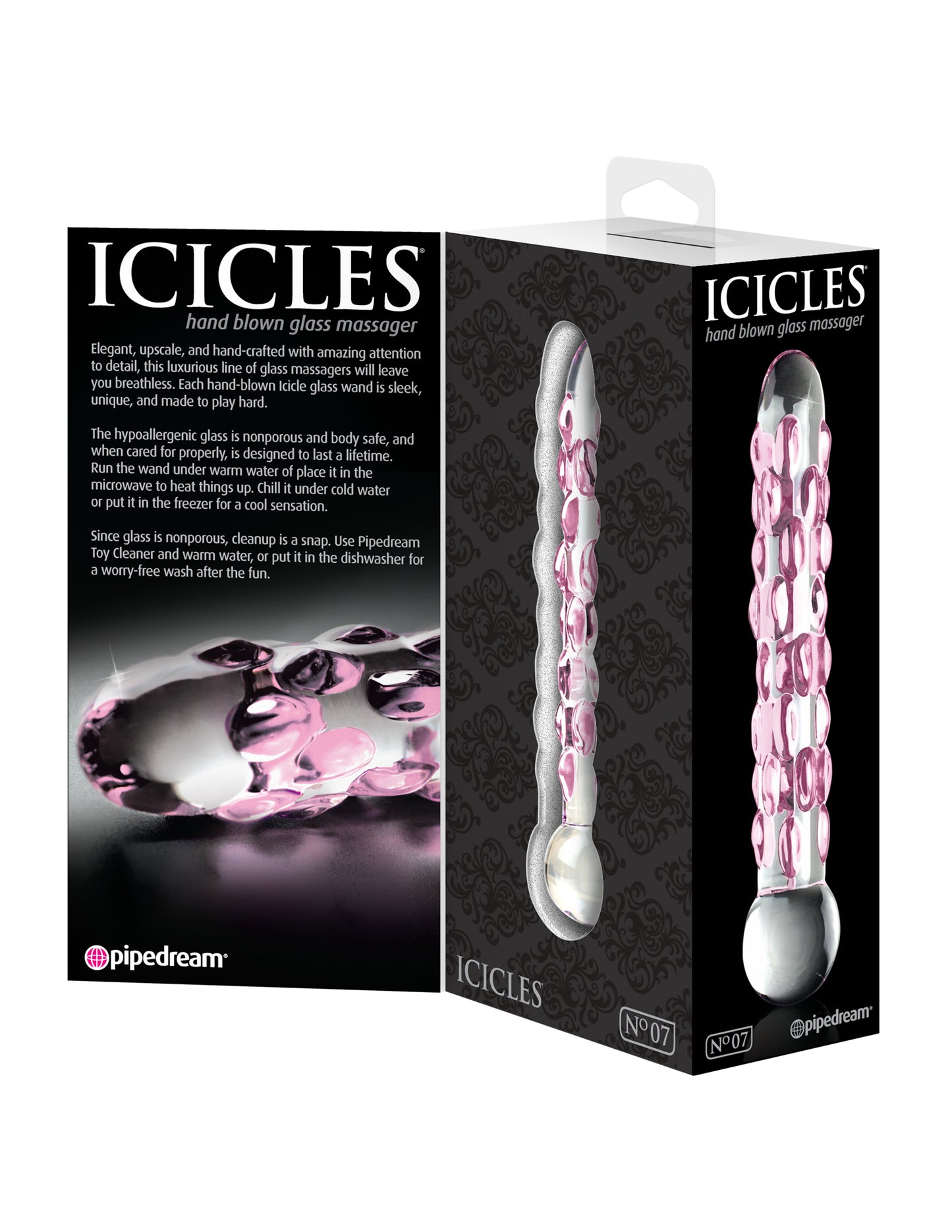 Icicles No. 7 - Clear / Pink - Not Very Vanilla