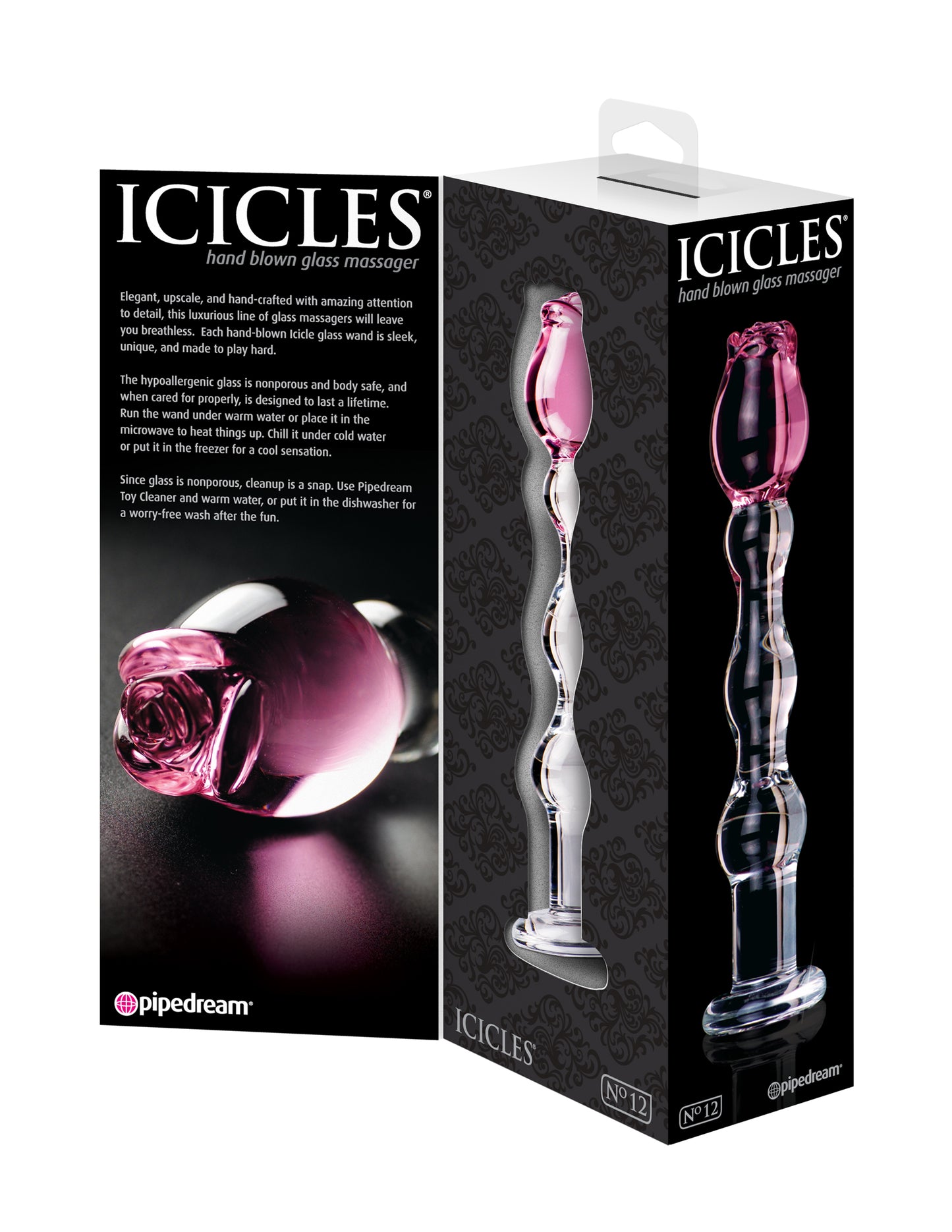 Icicles No. 12 - Clear / Pink - Not Very Vanilla