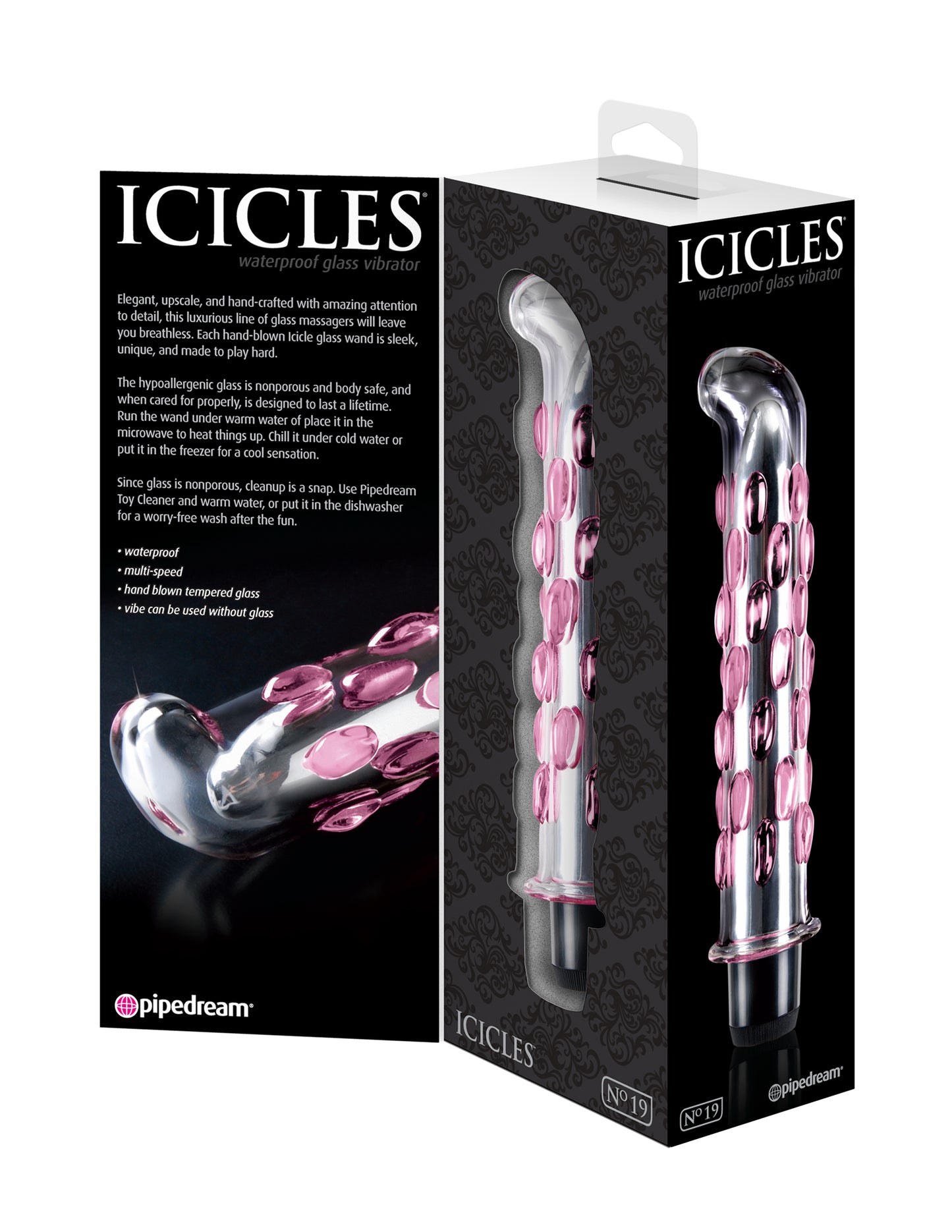 Icicles No. 19 - Clear / Pink - Not Very Vanilla