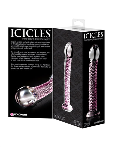 Icicles No. 53 - Clear / Pink - Not Very Vanilla