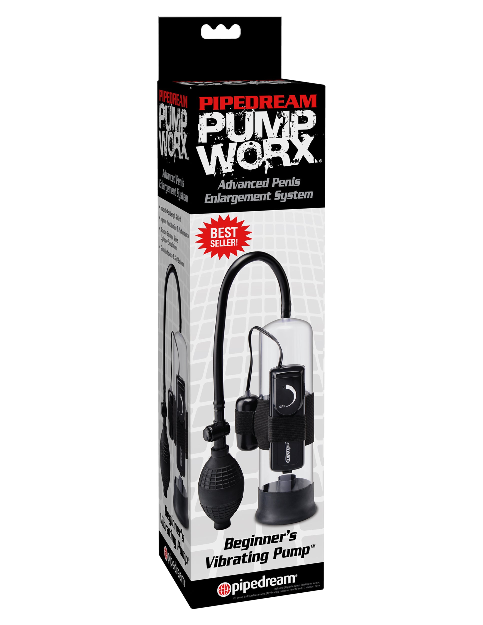 Pump Worx Beginners Vibrating Pump - Black - Not Very Vanilla