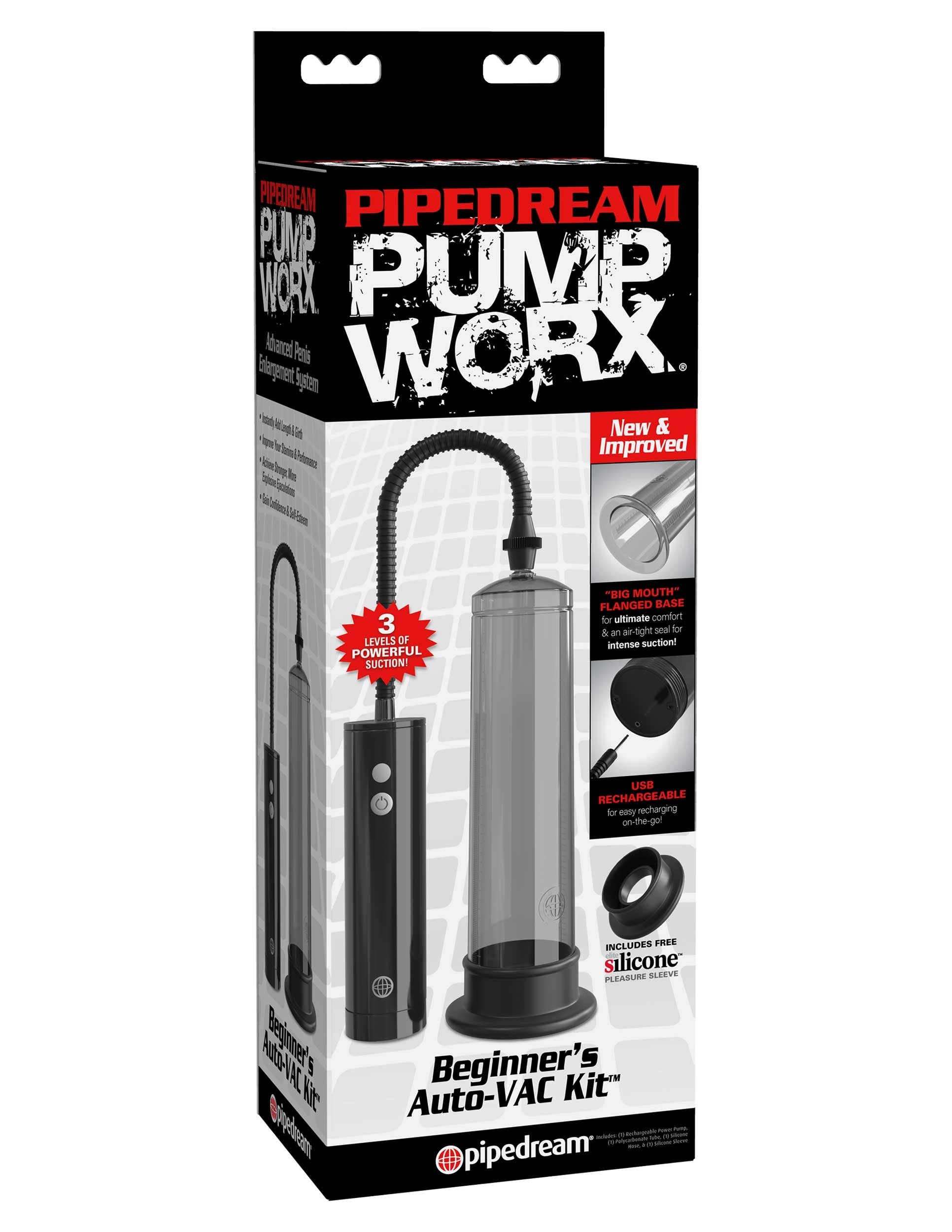 Pump Worx Beginners Rechargeable Auto Vac Kit - Smoke / Black - Not Very Vanilla