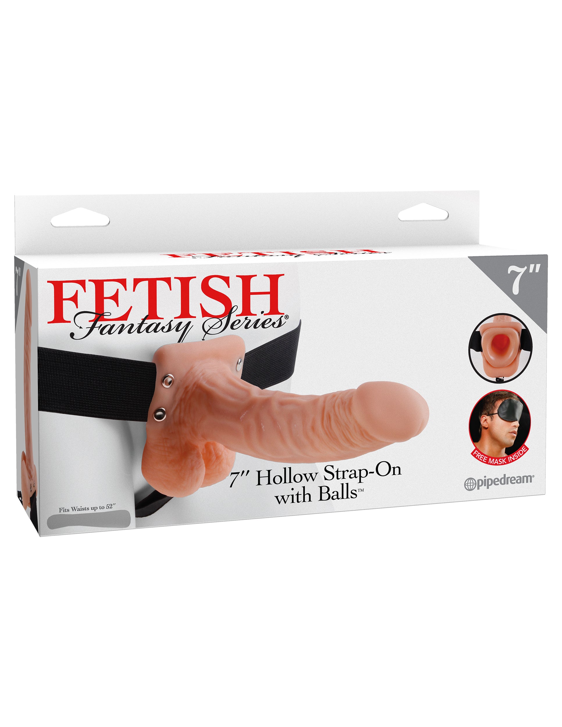 Fetish Fantasy Series 7 Inch Hollow Strap-on With Balls - Flesh - Not Very Vanilla