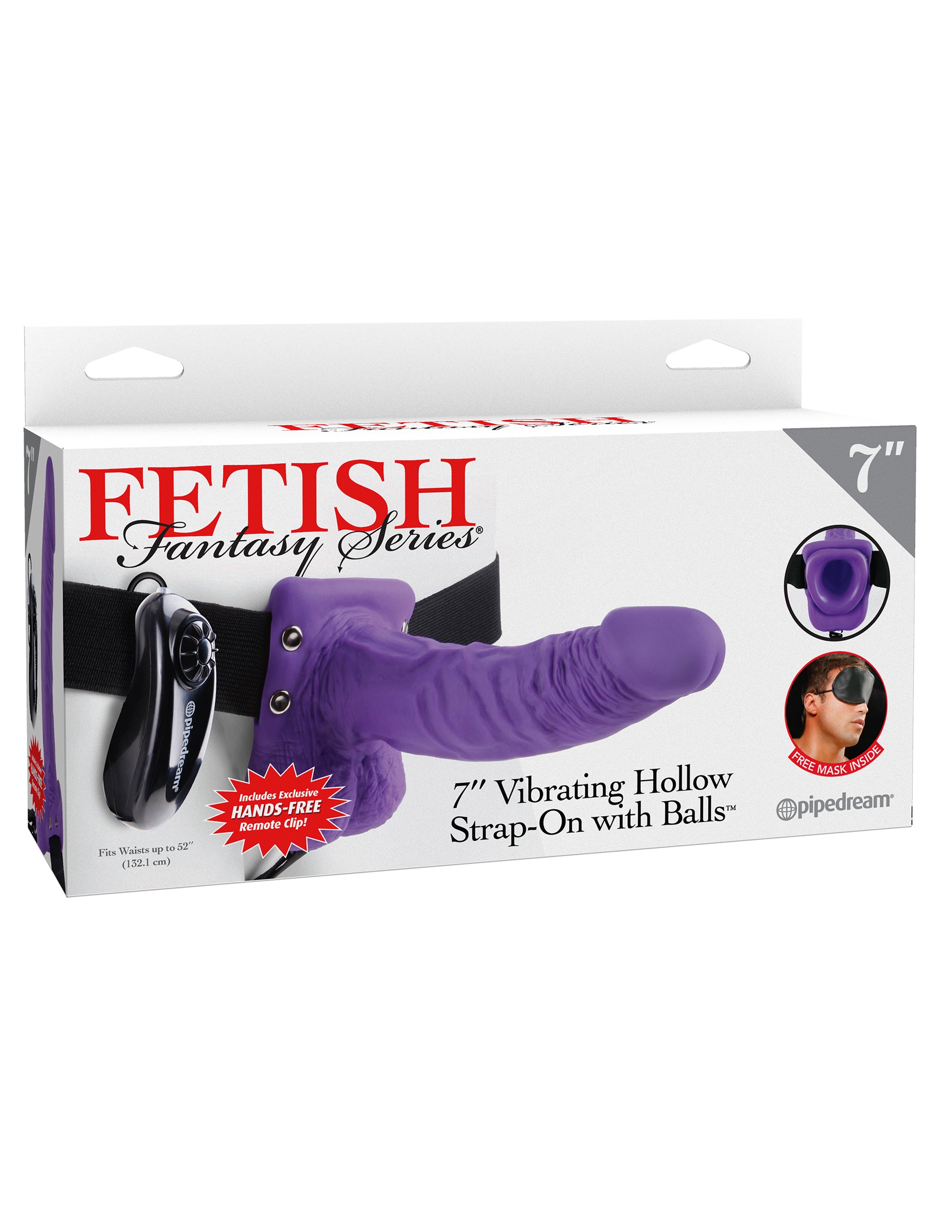 Fetish Fantasy Series 7-Inch Vibrating Hollow Strap-on With Balls - Not Very Vanilla