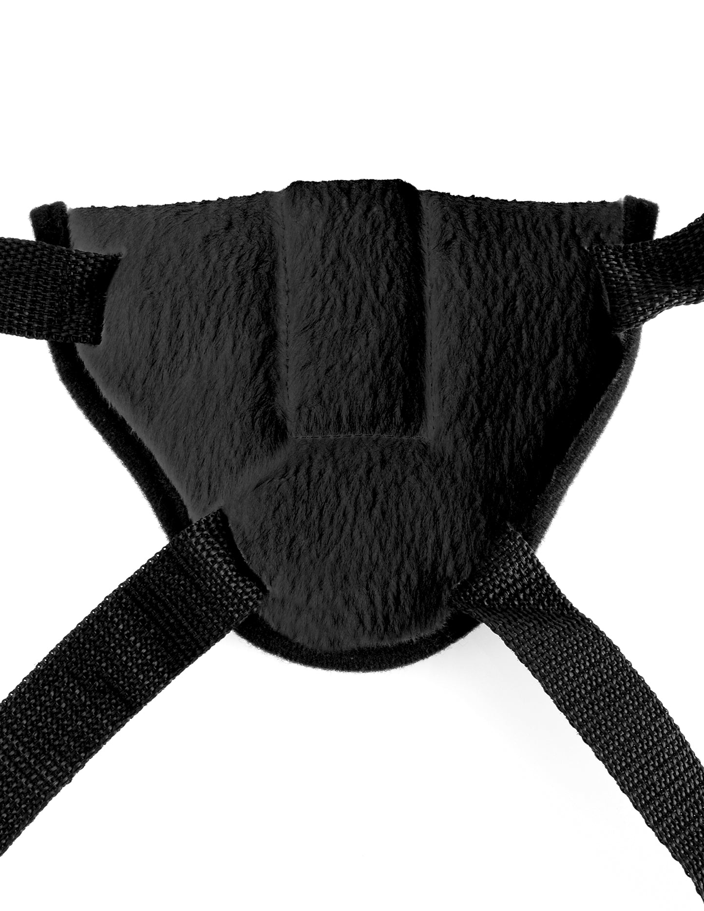 Fetish Fantasy Series Vibrating Plush Harness - Black - Not Very Vanilla