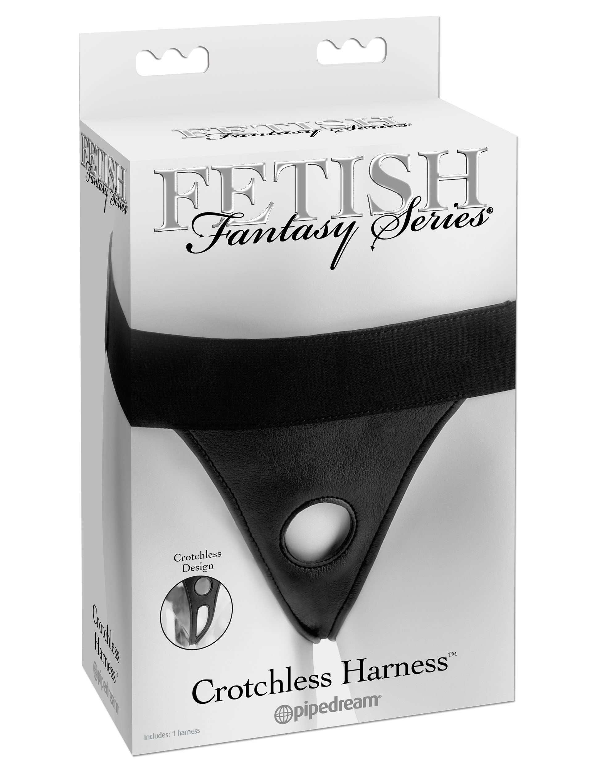 Fetish Fantasy Series Crotchless Harness - Black - Not Very Vanilla