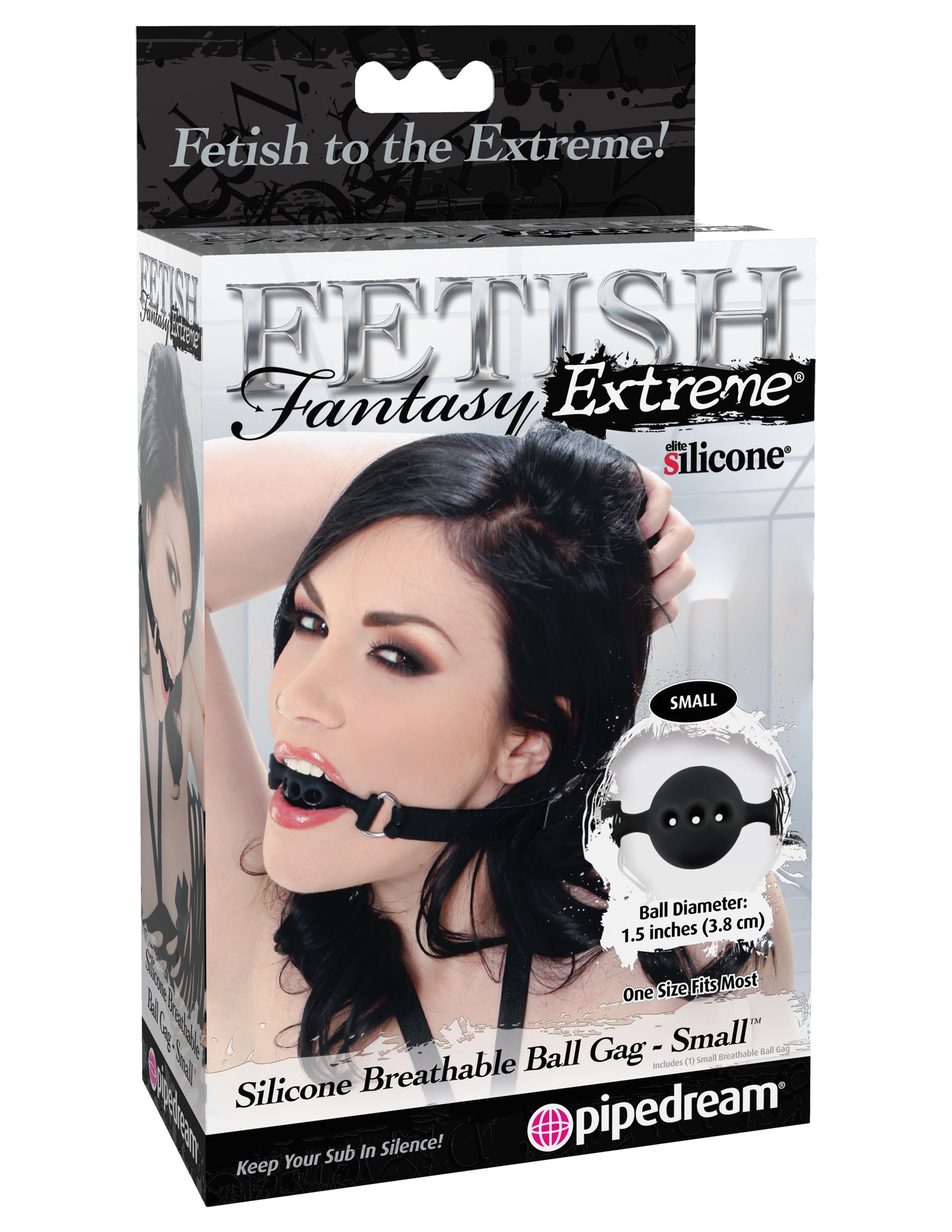 Fetish Fantasy Extreme Silicone Breathable Ball Gag - Small - Not Very Vanilla