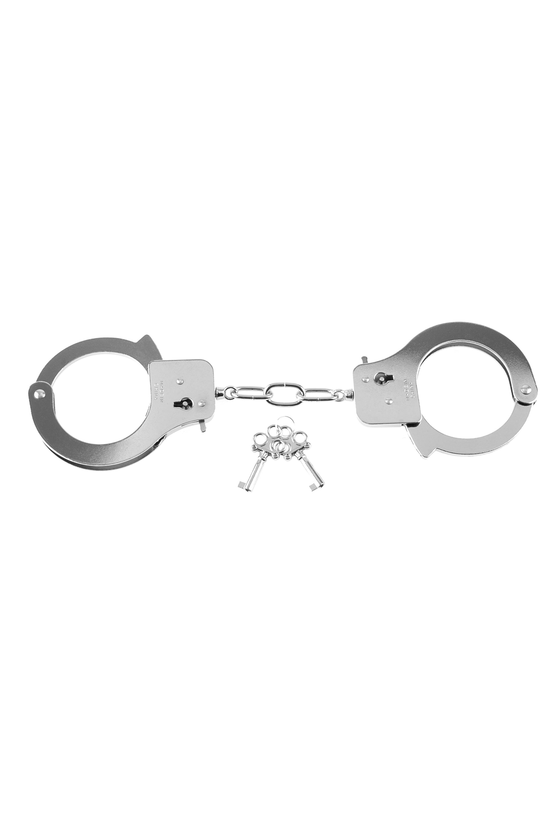 Fetish Fantasy Series Metal Handcuffs - Silver - Not Very Vanilla