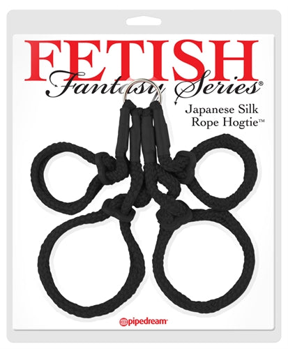 Fetish Fantasy Series Japanese Silk Rope Hogtie - Black - Not Very Vanilla