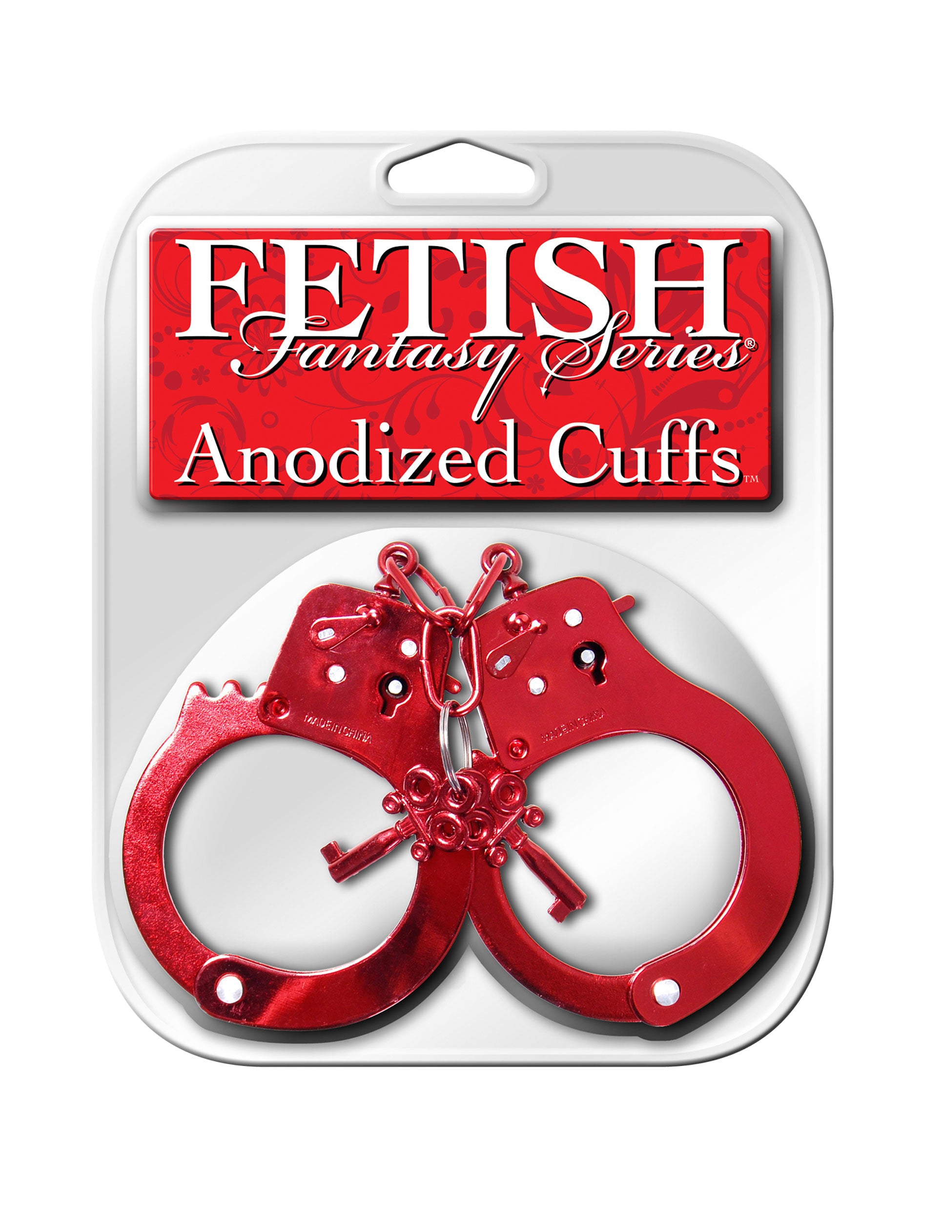 Fetish Fantasy Series Anodized Cuffs - Red - Not Very Vanilla