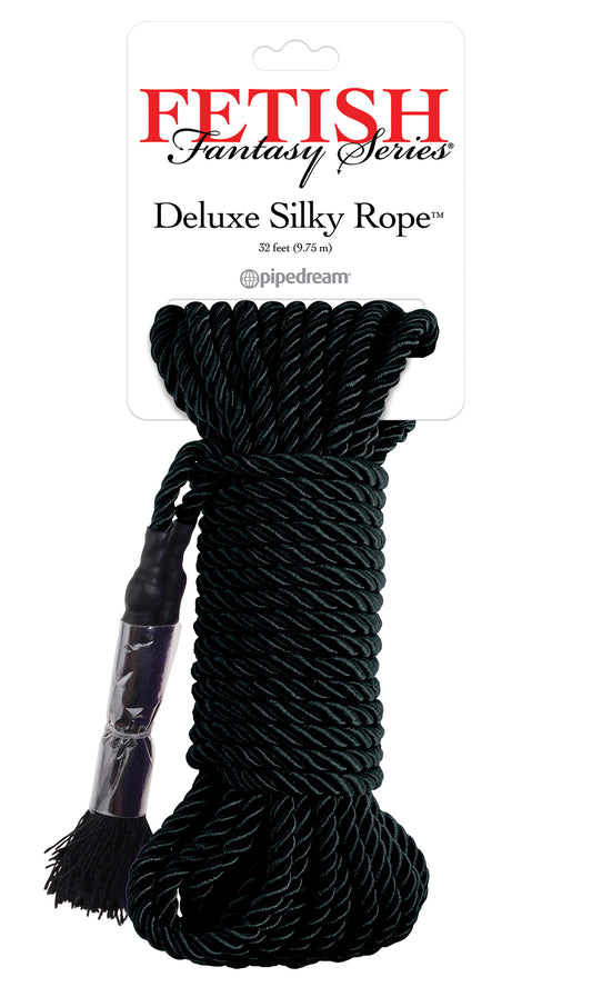 Fetish Fantasy Series Deluxe Silky Rope - Black - Not Very Vanilla