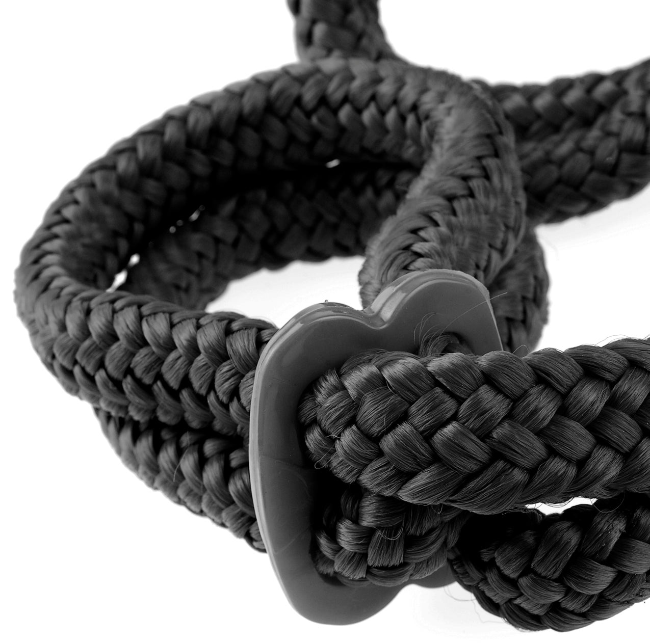 Fetish Fantasy Series Silk Rope Love Cuffs - Black - Not Very Vanilla