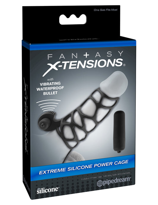 Fantasy X-Tensions Extreme Silicone Power Cage - Black - Not Very Vanilla