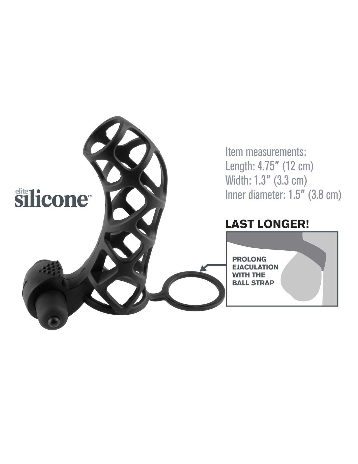 Fantasy X-Tensions Extreme Silicone Power Cage - Black - Not Very Vanilla