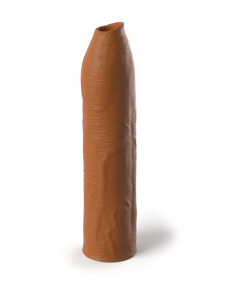 Fantasy X-Tensions Elite Uncut 7 Inch Extension Sleeve - Tan - Not Very Vanilla