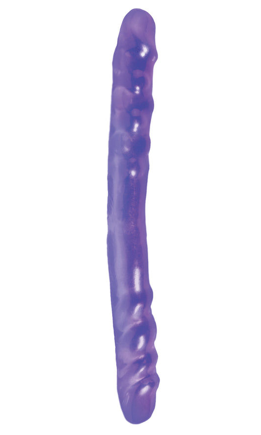 Basix Rubber Works 16 Inch Double Dong - Purple - Not Very Vanilla