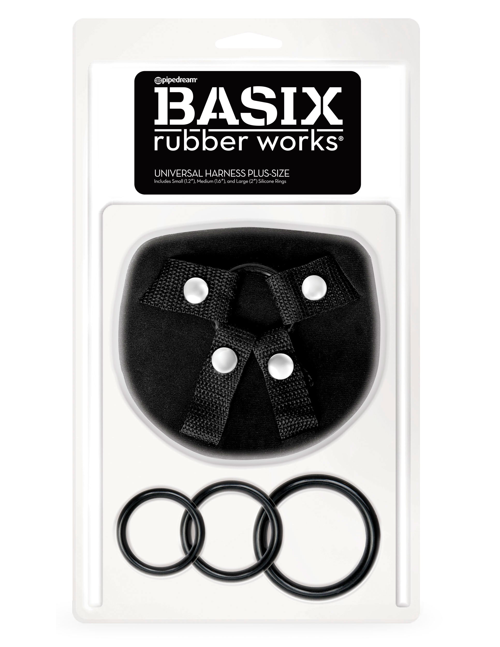 Basix Rubber Works Universal Harness - Plus Size - Not Very Vanilla