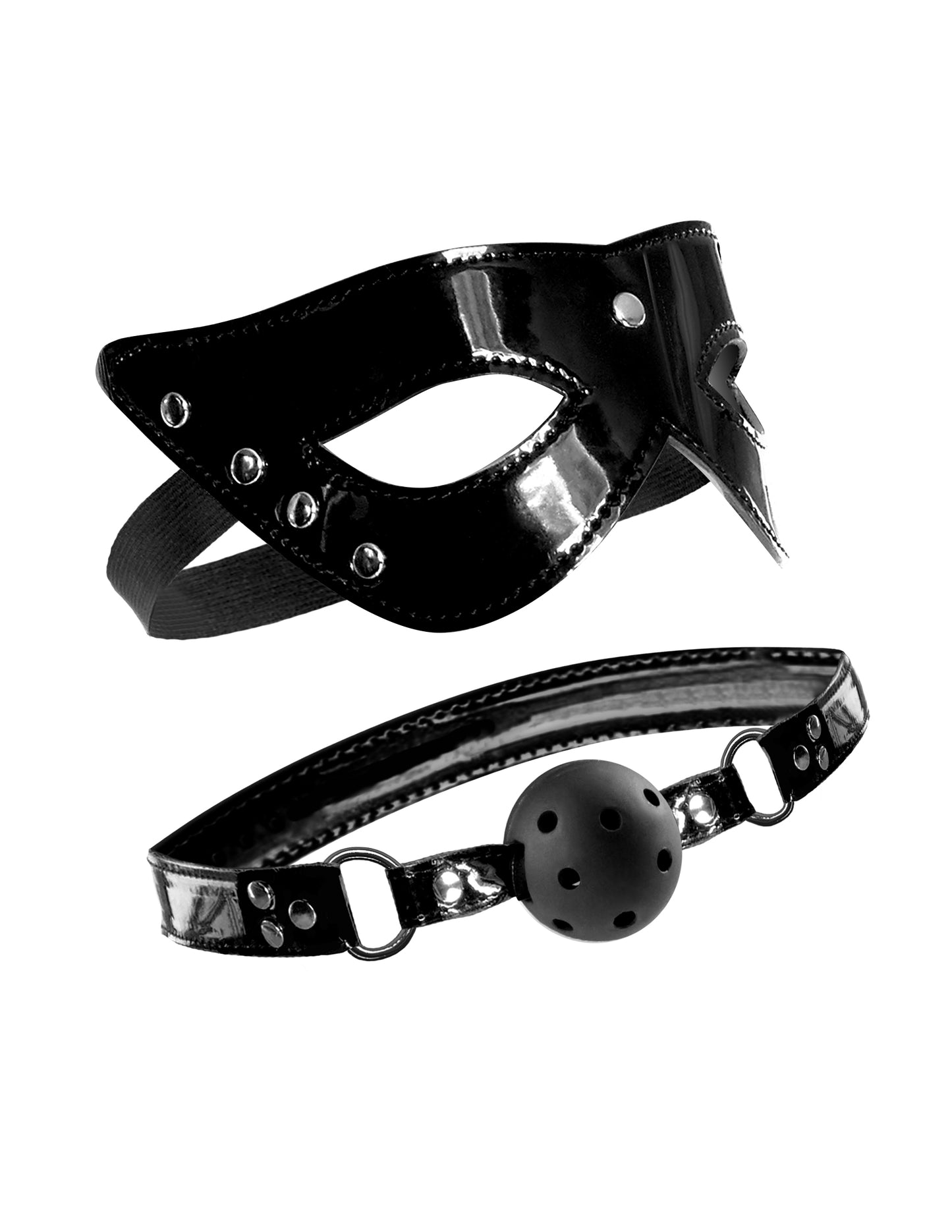 Fetish Fantasy Limited Edition Masquerade Mask and Ball Gag - Not Very Vanilla