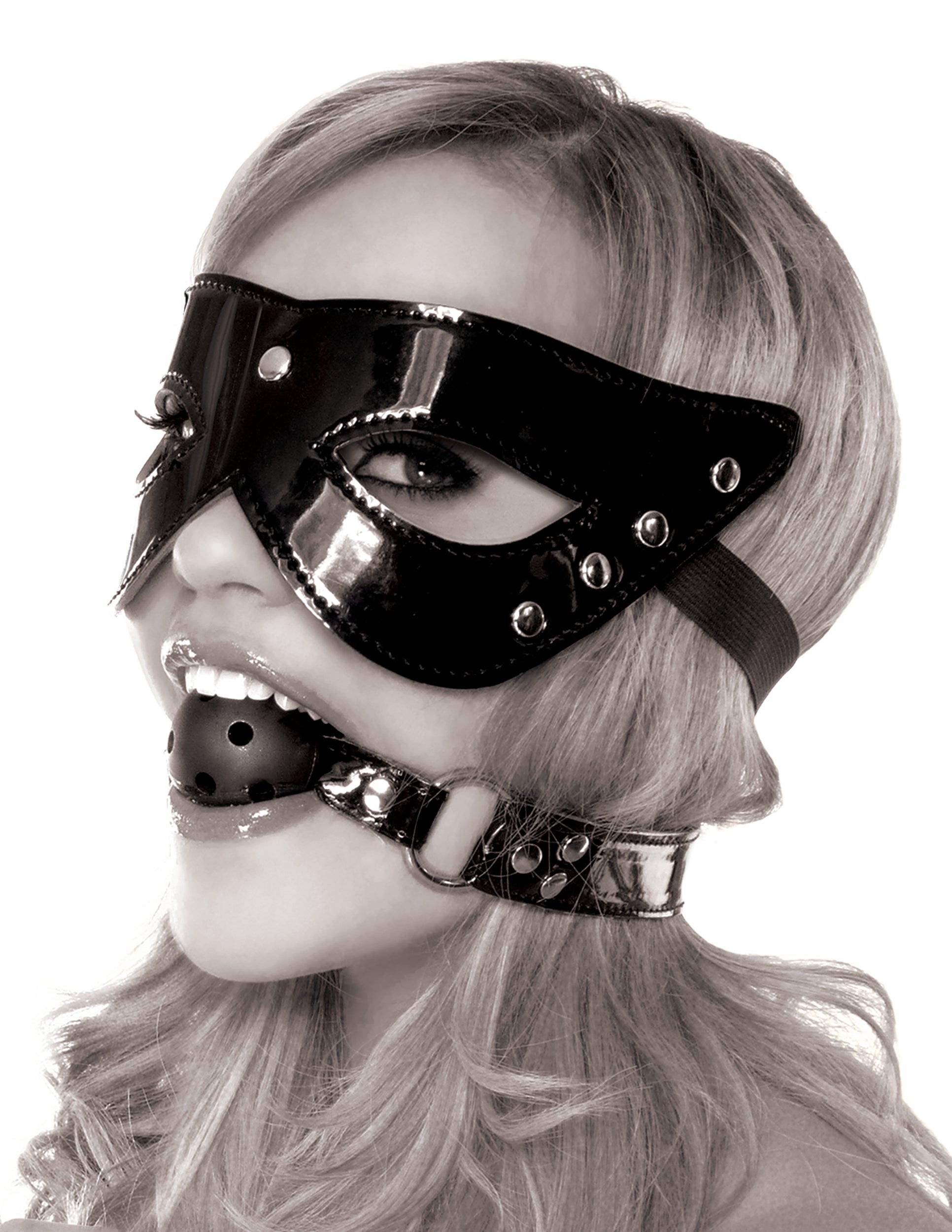 Fetish Fantasy Limited Edition Masquerade Mask and Ball Gag - Not Very Vanilla