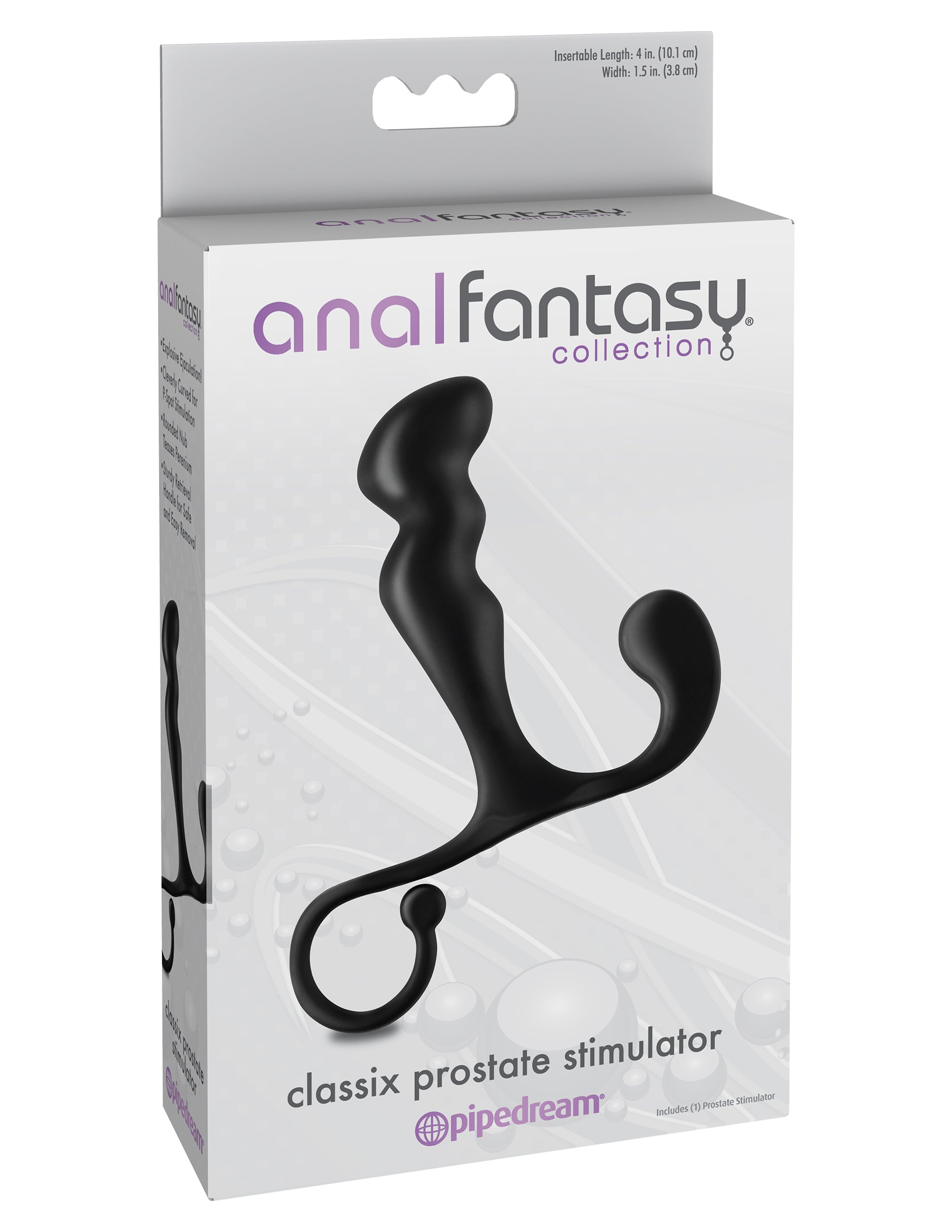 Anal Fantasy Collection Classix Prostate Stimulator - Black - Not Very Vanilla