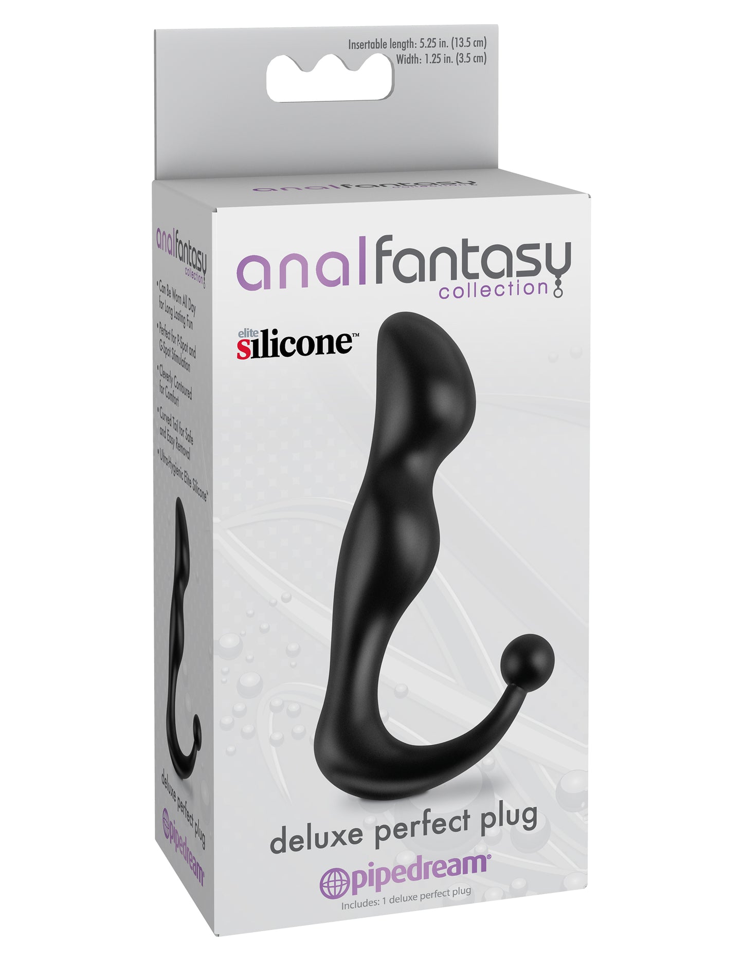 Anal Fantasy Collection Deluxe Perfect Plug - Black - Not Very Vanilla