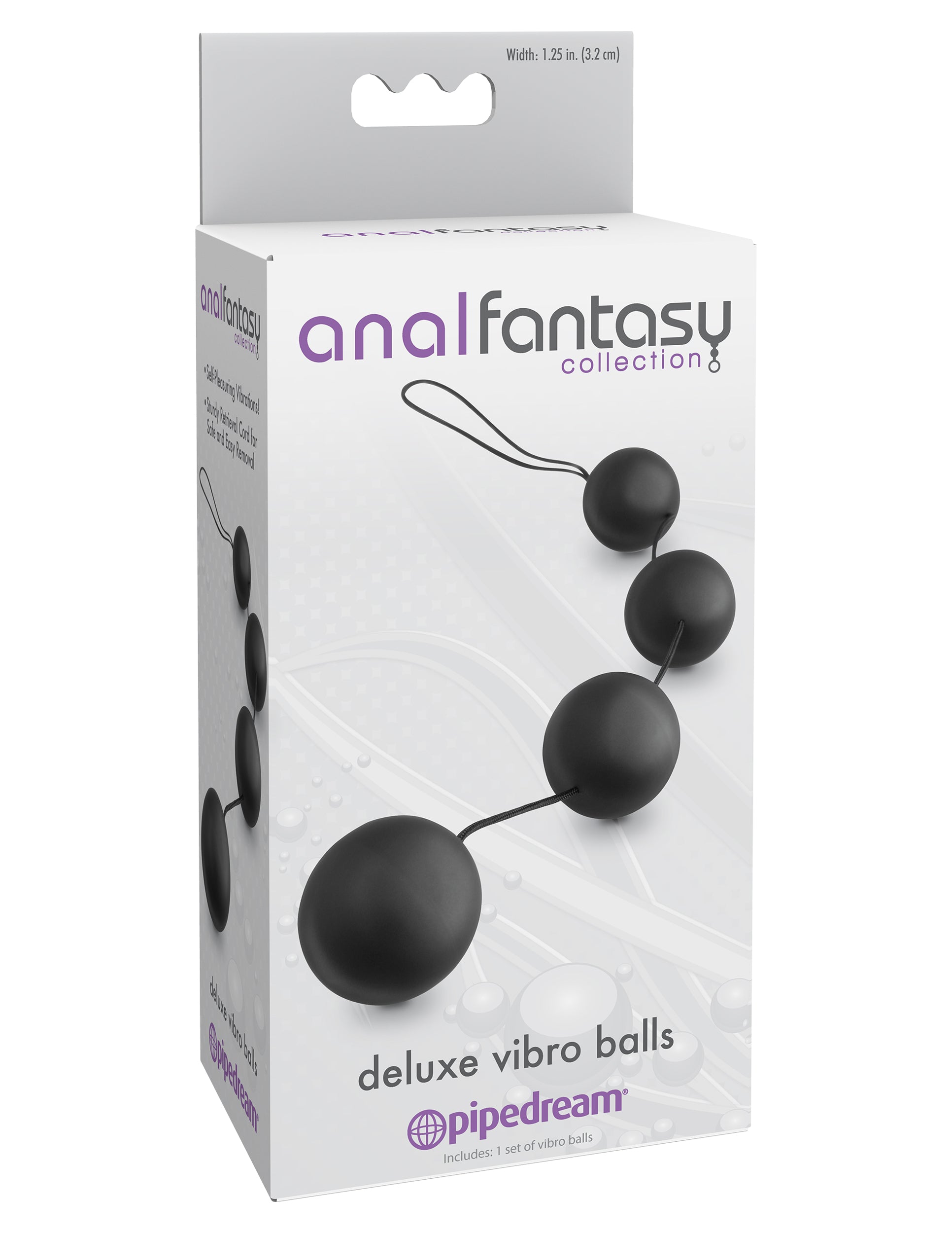 Anal Fantasy Collection Deluxe Vibro Balls - Black - Not Very Vanilla