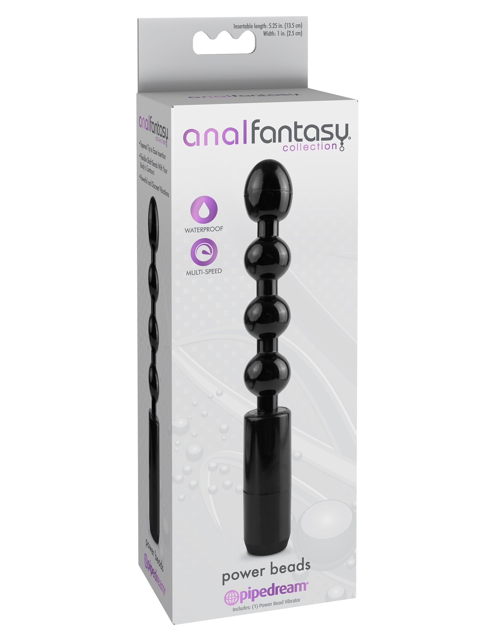 Anal Fantasy Collection Power Beads - Black - Not Very Vanilla