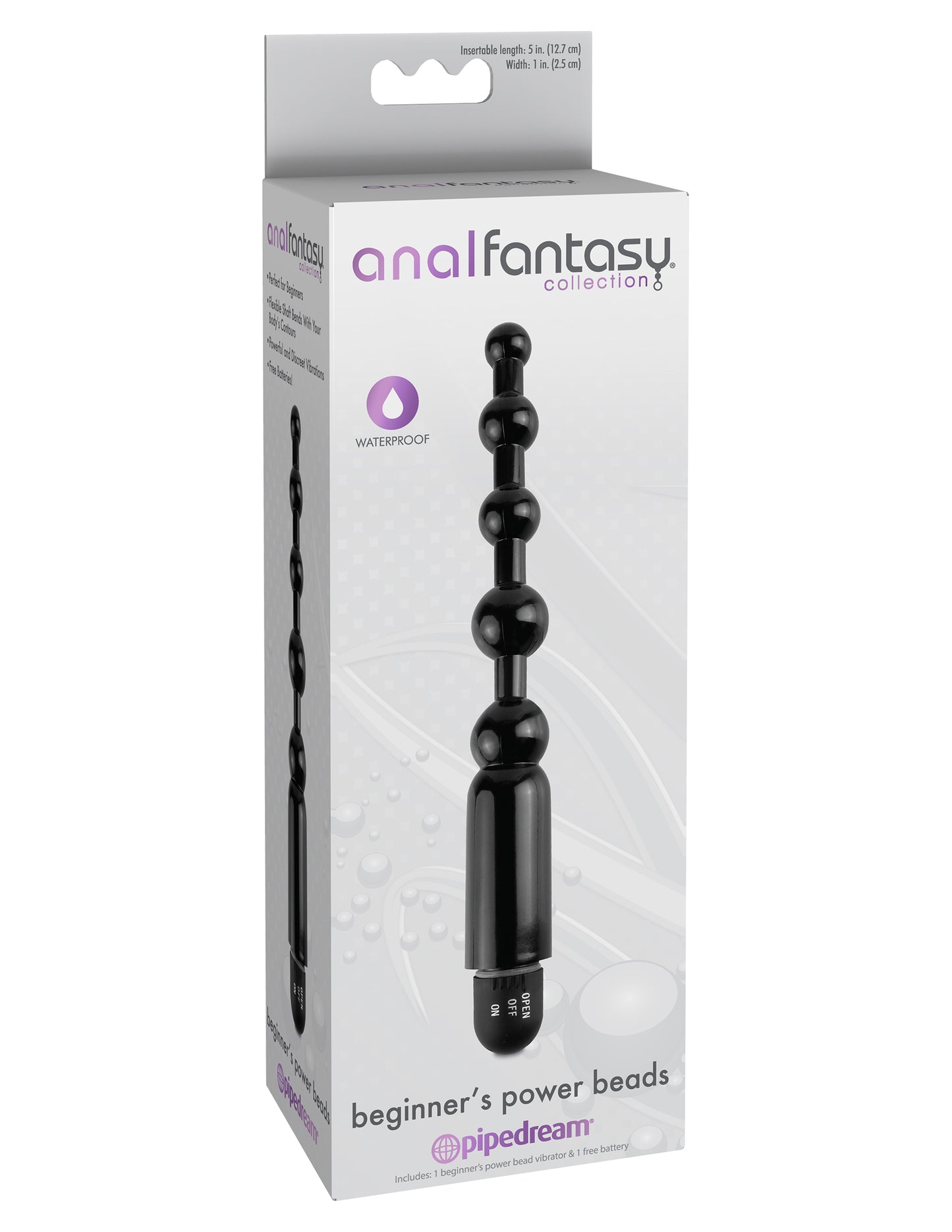 Anal Fantasy Collection Beginners Power Beads - Black - Not Very Vanilla