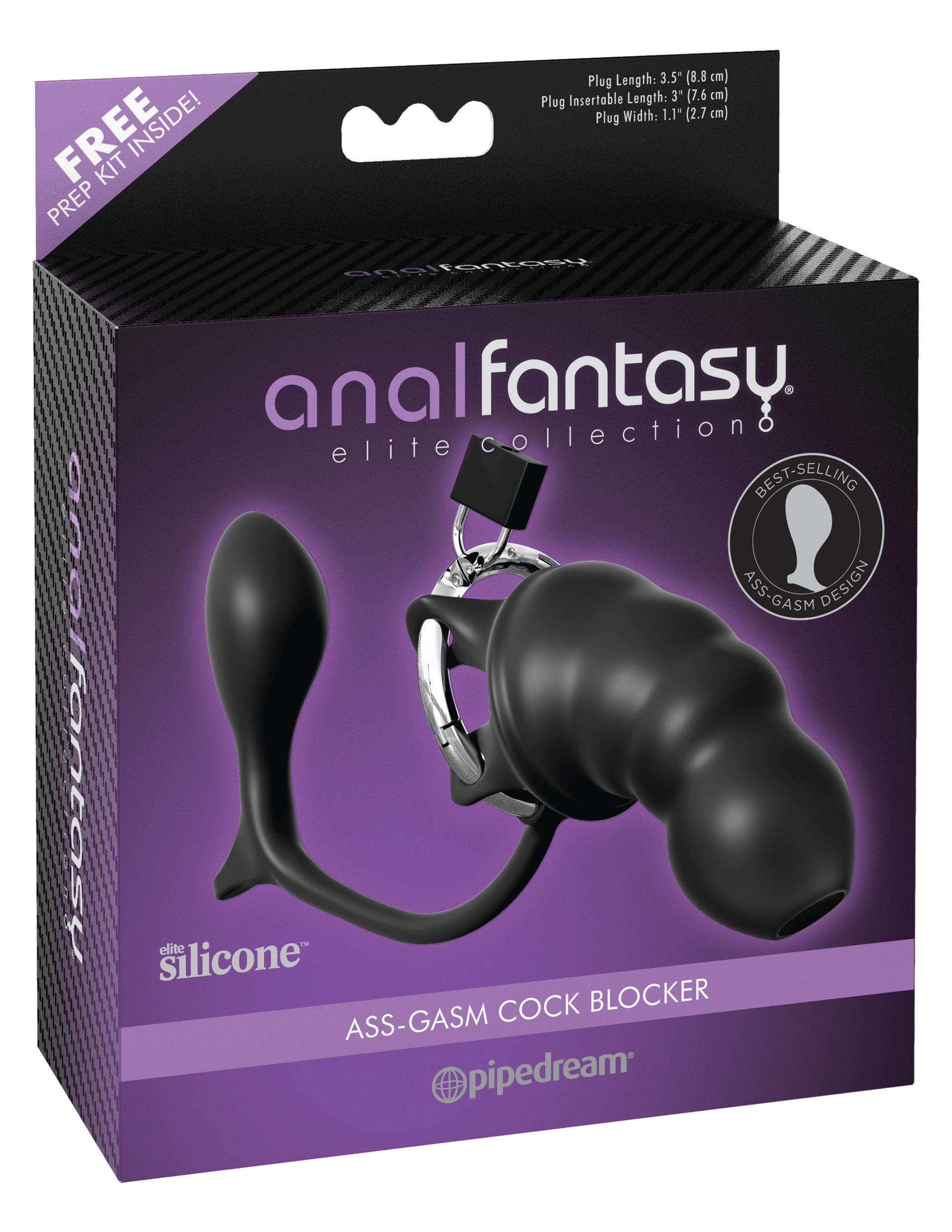 Anal Fantasy Elite Ass-Gasm Cock Blocker - Not Very Vanilla