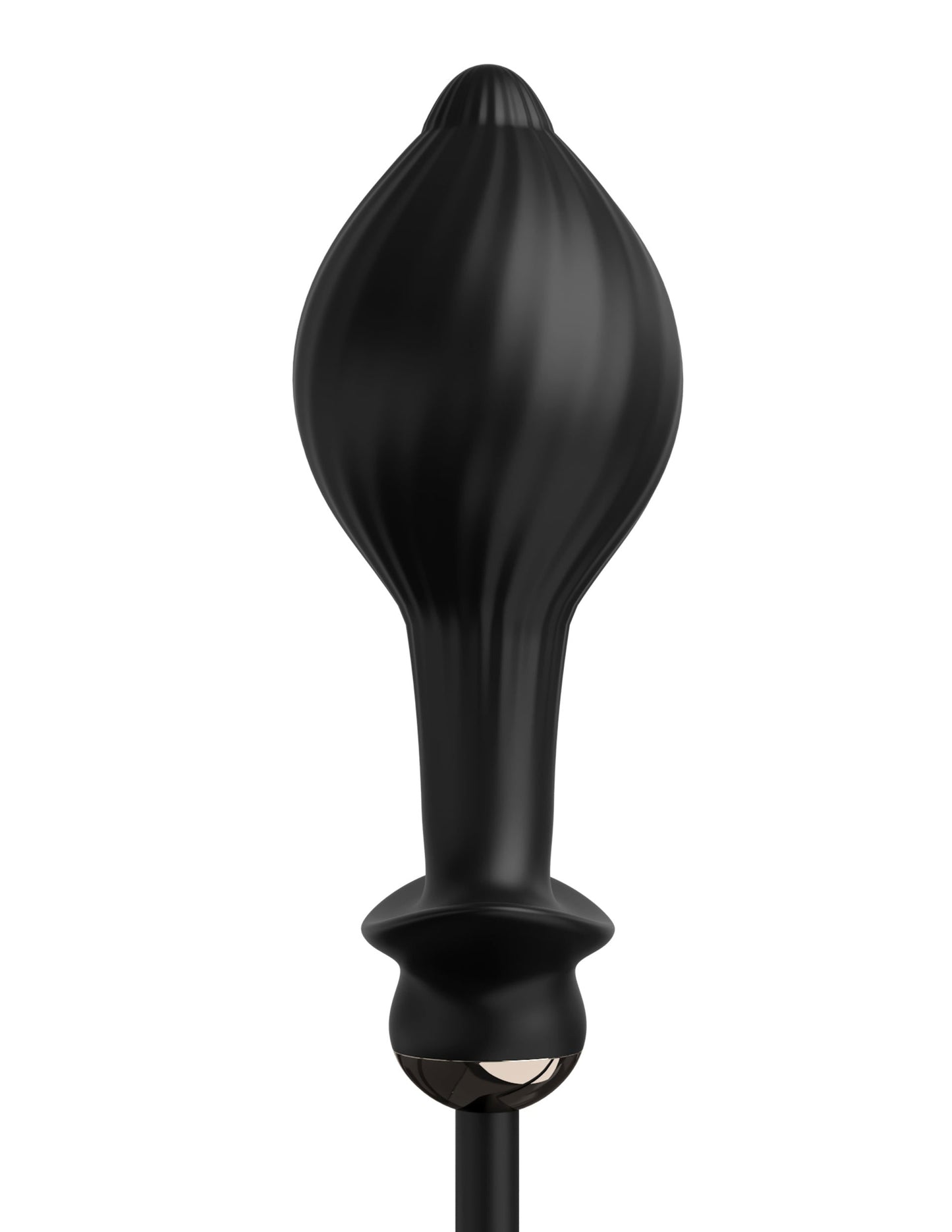 Anal Fantasy Elite Auto-Throb Inflatable Vibrating Plug - Black - Not Very Vanilla