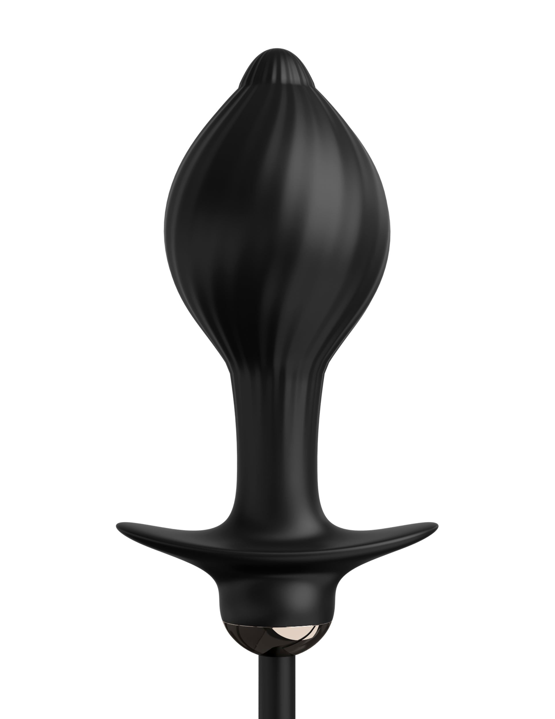 Anal Fantasy Elite Auto-Throb Inflatable Vibrating Plug - Black - Not Very Vanilla